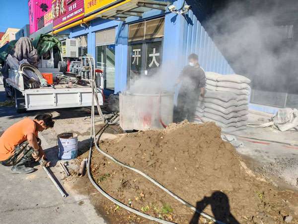 向阳顶管注浆加固